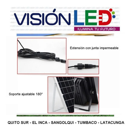 Imagen 3 de 8 de Reflector Led Panel Solar 20w 40w 60w 100w 200w + Control