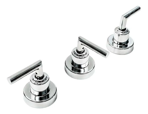 Imagen 4 de 10 de Griferia Lavatorio Bidet Ducha Aqualaf Aukan Lever Ceramico*