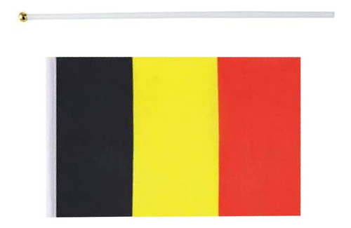 Bandera De Mano, Mxbef-002, 10pzas, Bélgica, 14x21cm, Tela P Beminiflag