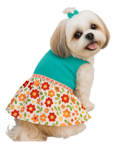 Vestido Para Pet Fêmea - Com Velcro - Nr 10