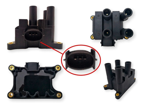 Imagen 2 de 8 de Kit Cables+bujias+bobina Ford Ka 99/08 1.0 8v Zetec Rocam