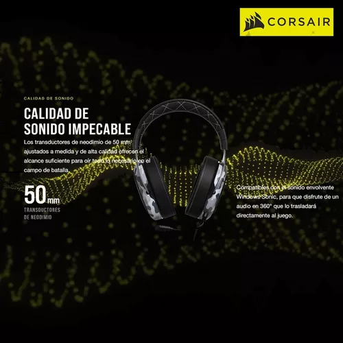 Auricular Corsair Hs60 Haptic Usb Stereo Camuflados