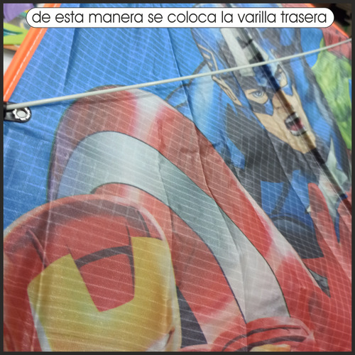 Barrilete Cometa Avengers Hulk Iron Man + Manillar Hilo