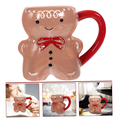 E Taza Hombre Jengibre Taza Navideña Pan Jengibre