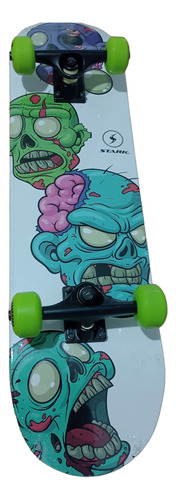 Stark Skate Madera Zombie Patineta Verde