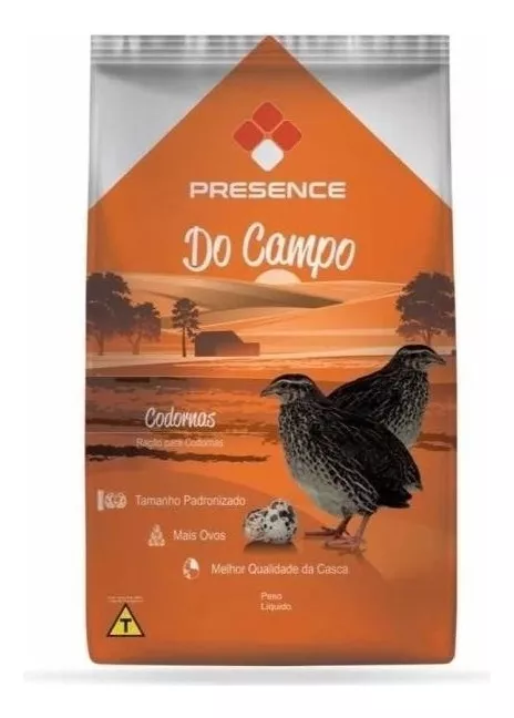 Segunda imagem para pesquisa de racao codorna presence linha do campo