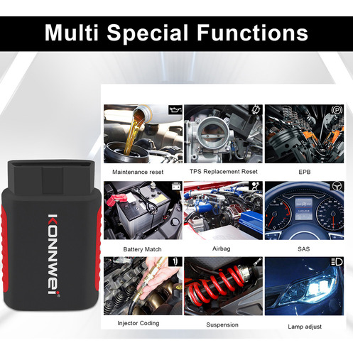 Escáner Konnwei M Diag Obd Bt Sistema Completo Abs Se Encuen