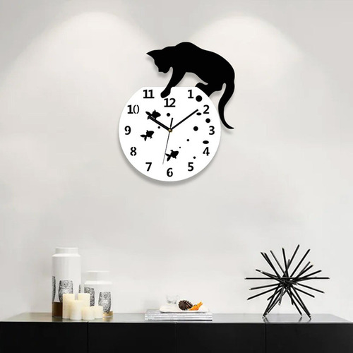 Reloj Colgante Silencioso, Reloj De Pared Con Sin Peces