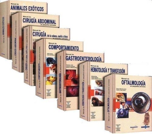Libro Manuales Clinicos Veterinarios  20 Tomos