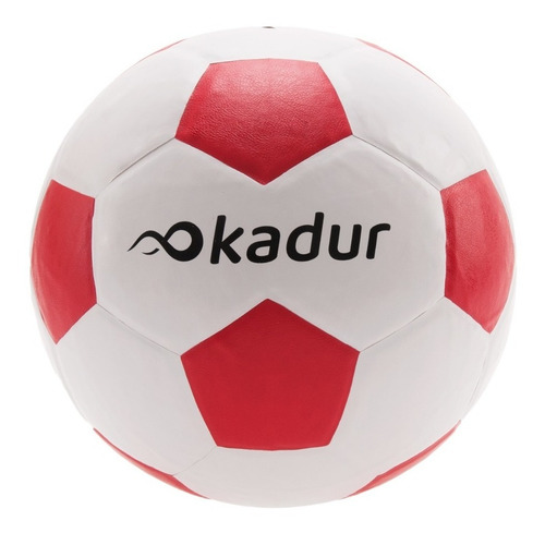 Pelota Futbol N°5 River Boca Argentina Campo Cesped Clasica Color Blanco/Rojo