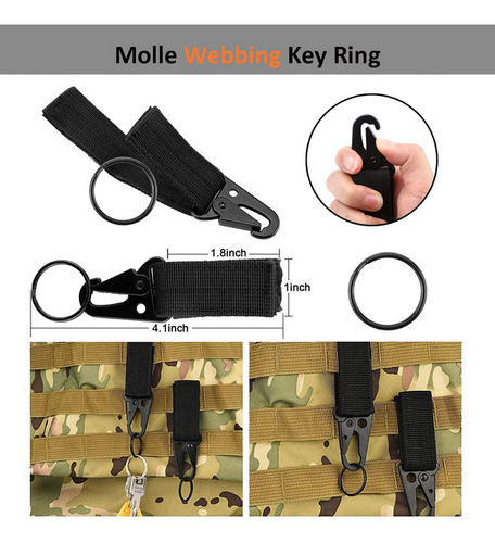 35 Piezas De Accesorios Para Molle Mochila Táctica