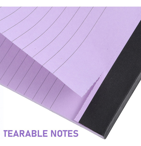 Bloc De Notas Con Líneas Rasgables, Cuaderno De Escritura Su