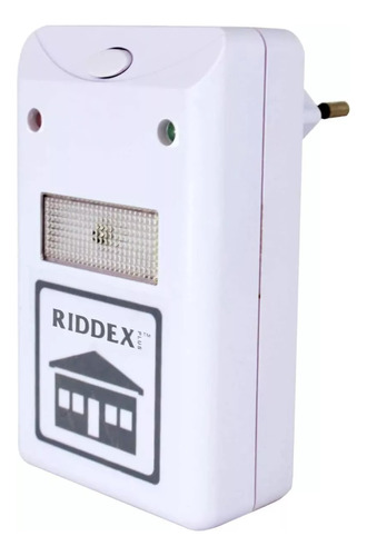 Repelente Ultrasonido Insectos Y Roedores Riddex Blanco