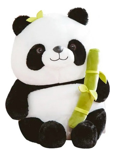 Baby Panda Peluche Panda 35cm Dentro De Un Bambú