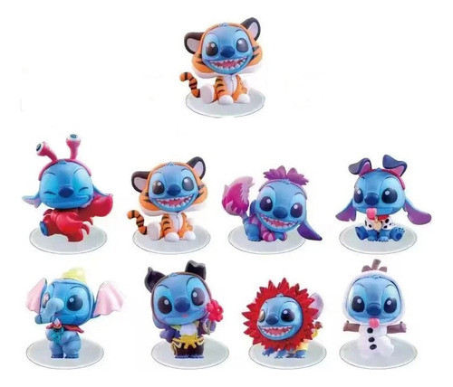 Juego De 8 Figuras De Acción Del Centenario De Stitch Lilo T