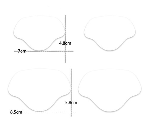 Imagem 1 de 7 de Kit Reparo Para Calçados Tênis Calcanheira Com 4 Unidades
