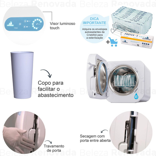 Autoclave Cristofoli Vitale Class 12lt Biossegurança Clínica