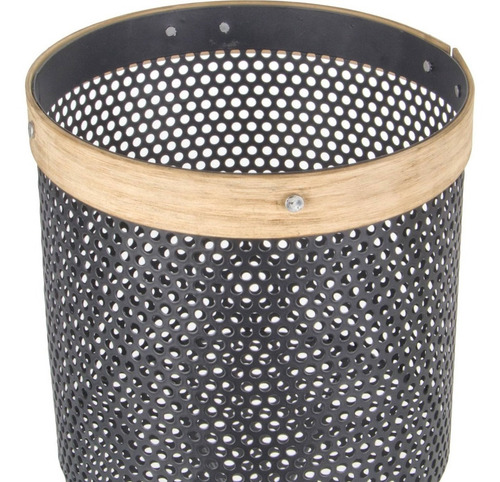 Portamacetero 32 Cm Color Negro Borde Dorado Afj