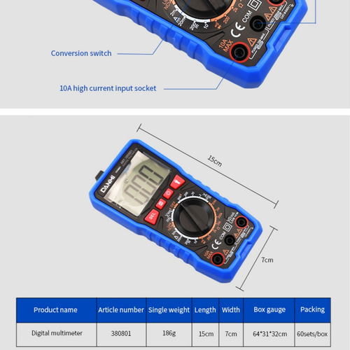 Multitester Profesional Digital Danmi