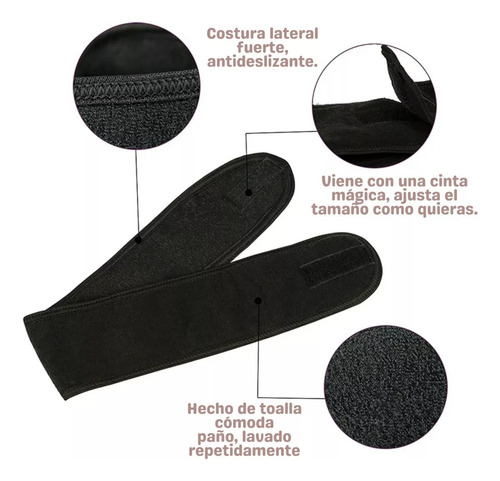 35 Banda Sujetadora De Cabello Maquillaje Diadema Spa Skin Color