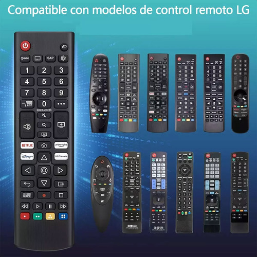 Control Remoto Para Lg Smart Tv Lcd Led Uhd Oled Hd 3d 4k