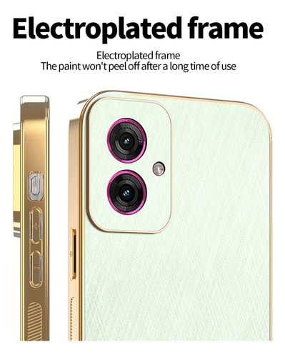 Funda Protectora Para Xiaomi Poco F5 5g/f5 Pro, Marco Galvanizado, De Lujo, Resistente A Los Arañazos, Piel De Seda