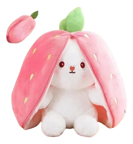 Peluche Conejo Frutilla Zanahoria Kawaii Suave
