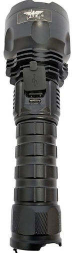 Lanterna T9 Tática Militar Recarregável Com Power Bank
