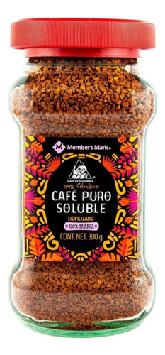 Cafe Puro Soluble Liofilizado Member´s Mark 300g