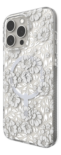 Funda Para Iphone 16 Pro Max Con Magsafe Zagg Floral Blanco