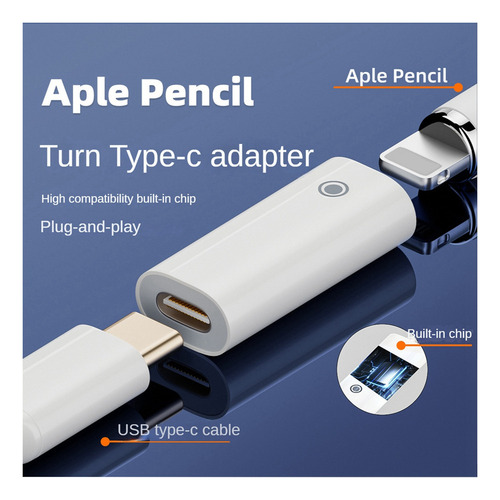 Adaptador De Carga Tipo C Hembra Para iPad Pencil De Primera