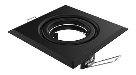 Imagen 2 de 9 de Spot Embutir Cuadrado Blanco Lampara Dicroica Led 7w