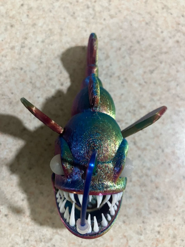 Pez Abisal/ Abismal, Pez Diablo Tornasol Brilla Oscuridad
