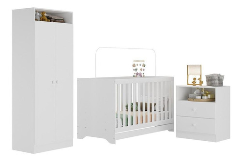 Quarto Infantil Completo Encanto Multimóveis Branco