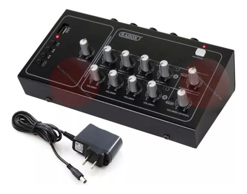 Mezcladora De Audio 8 Canales Usb Micrófonos Instrumentos