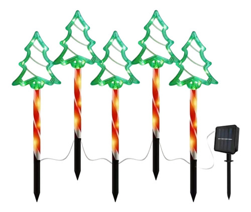 Luz Led Solar Para Árbol De Navidad Montada En El Suelo En Y