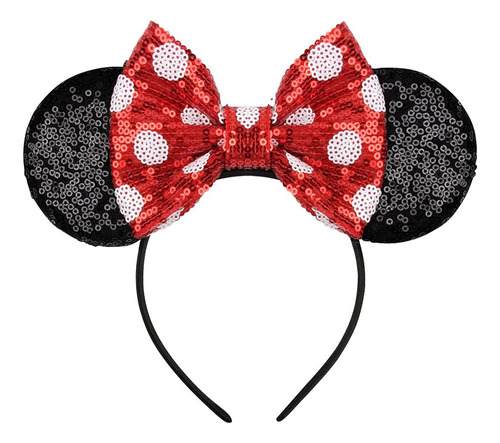 Diadema Fanyity Minnie Earsmickey Con Orejas De Lentejuelas