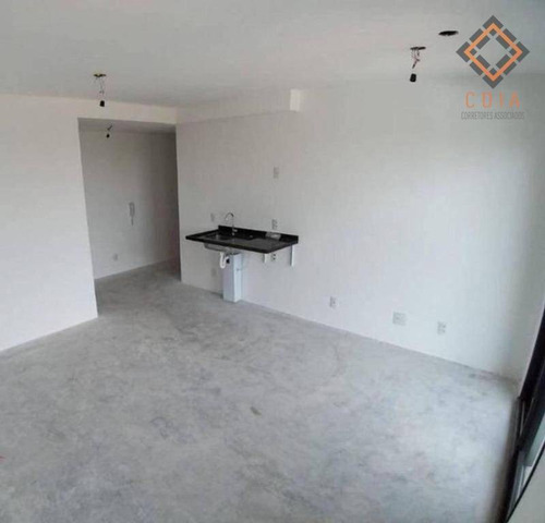 Imagem 2 de 13 de Studio Para Compra Com Varanda Localizado Em Moema Índios - St0081