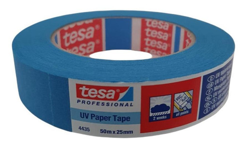 Fita Crepe Azul Profissional 25mmx50m Profissional Tesa 4435