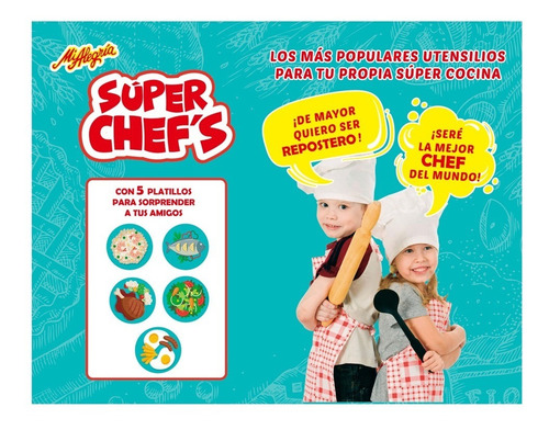 Imagen 2 de 2 de Batería Súper Chef - Mi Alegría