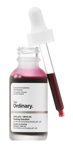 Paquete De 2, The Ordinary Aha 30% + Bha 2% Peeling Solution