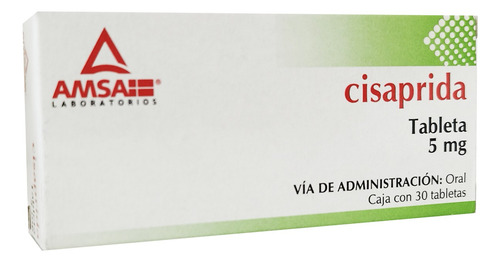 Cisaprida 5 Mg 30 Tabletas