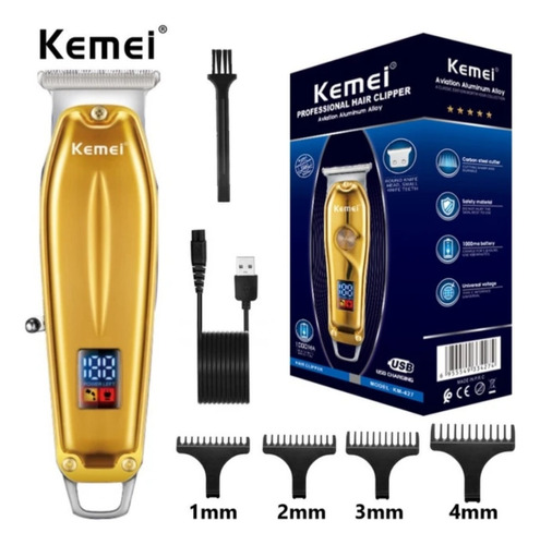 Kemei  427 Trimmer Patillera Barberos Profesional 