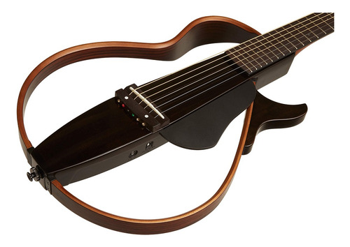 Violão Silent Cordas Em Aço SLG 200s Tbl Preto C Bag Yamaha