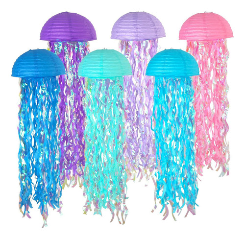 Lámpara Colgante Con Medusas, Linternas Colgantes Coloridas,