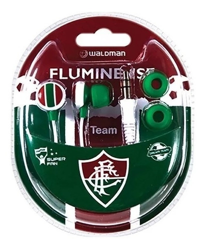 Fone De Ouvido Waldman Sf10 In-ear Time Fluminense