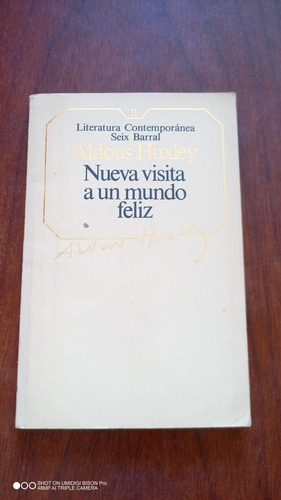 Libro Nueva Visita A Un Mundo Feliz. Aldous Huxley