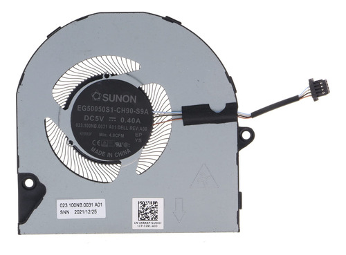 Cooler De Cpu Para Dell Inspiron 15 5510 5515 5518 / 14 5410