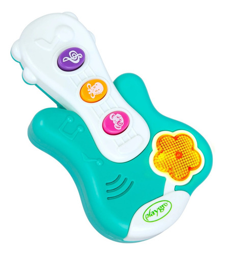 Guitarra Juguete Bebe Iluminada Little Strummer Playgro Verde