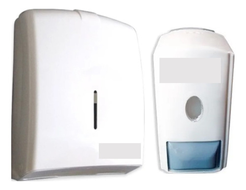 Kit Dispenser Blanco: Toalla Intercalada + Jabon Liquido/gel